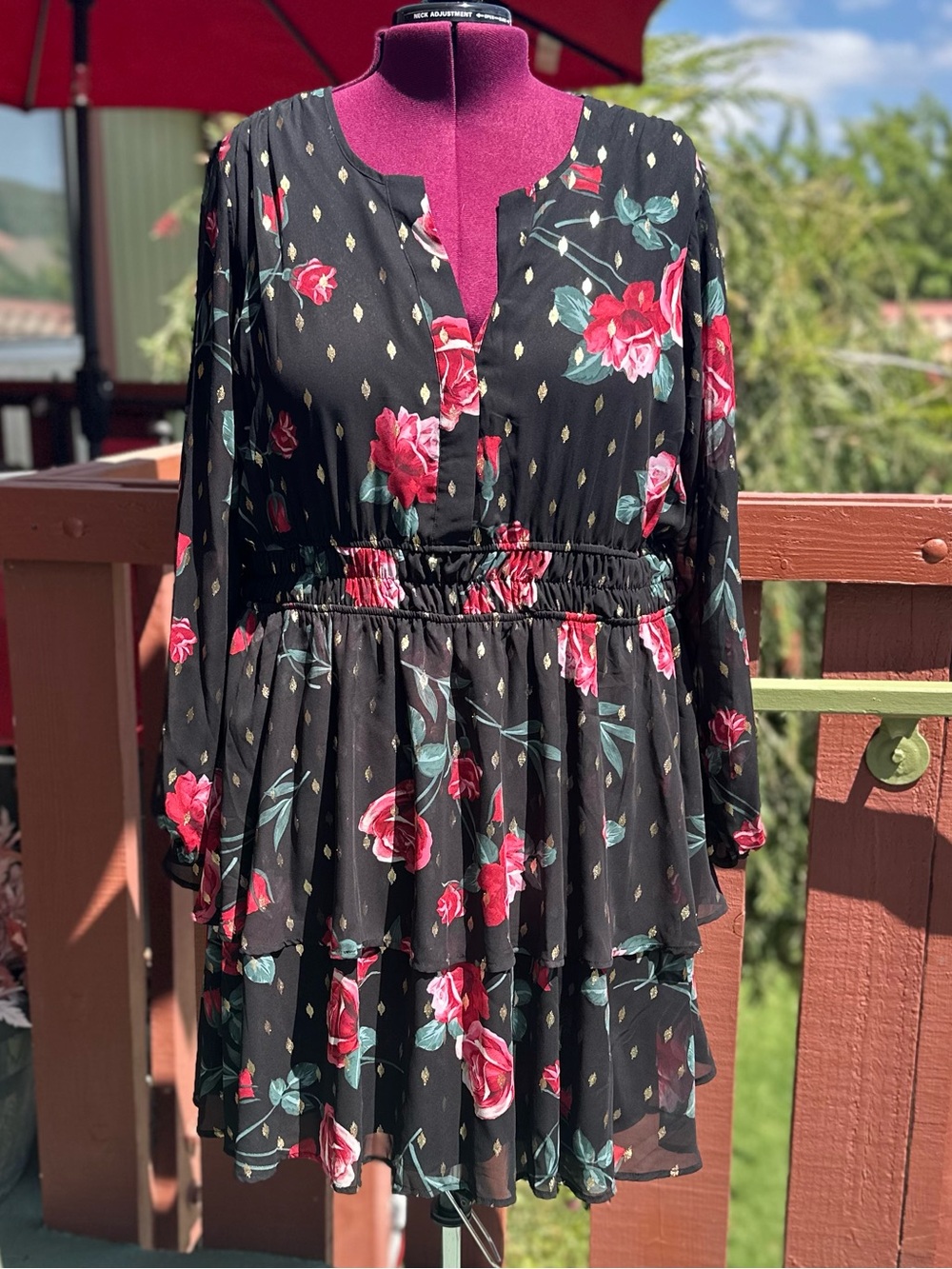 Autumnal Whimsigoth Fairycore Boho Skater Dress